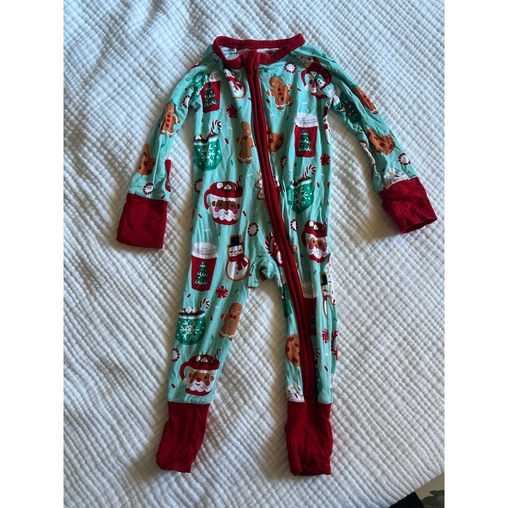 Little Sleepies Peppermint Mocha Zippy with Headband 0-3months